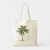 Coastal Palm Tree Personalized トートバッグ (裏面)