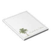 Coastal Palm Tree Personalized ノートパッド (アングル)