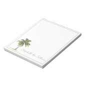 Coastal Palm Tree Personalized ノートパッド (回転)