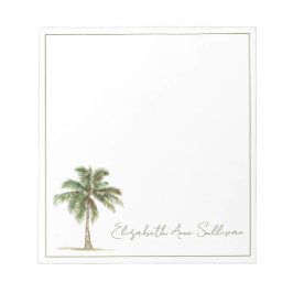 Coastal Palm Tree Personalized ノートパッド