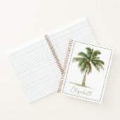 Coastal Palm Tree Personalized ノートブック (内部)