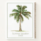 Coastal Palm Tree Personalized ノートブック (裏面)