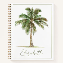 Coastal Palm Tree Personalized ノートブック