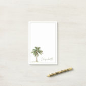 Coastal Palm Tree Personalized ポストイット (デスク上)