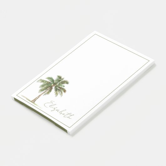 Coastal Palm Tree Personalized ポストイット (アングル)