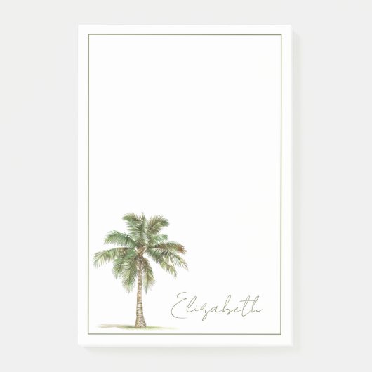 Coastal Palm Tree Personalized ポストイット (正面)