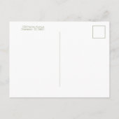 Coastal Palm Tree Personalized ポストカード (裏面)