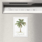 Coastal Palm Tree Personalized マグネット (インサイチュ (食洗機))