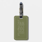 Coastal Palm Tree Personalized ラゲッジタグ (裏面縦)