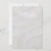 Coastal Pearly Sands Beach Ocean Elegant Wedding 招待状 (裏面)