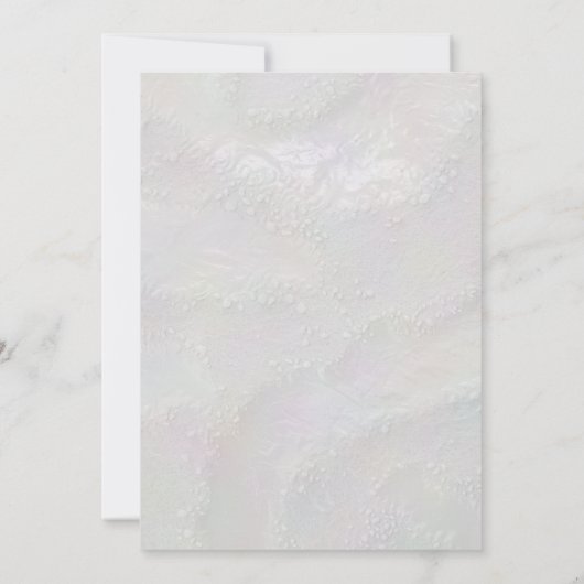 Coastal Pearly Sands Beach Ocean Elegant Wedding 招待状 (裏面)