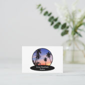 Coastal Real Estate Theme Business Cards 名刺 (スタンド正面)