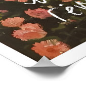 Coastal Rococo Art Print Rose Garden, Lanterns ポスター (角)