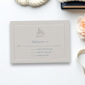 Coastal Sailboat Formal Classic Wedding Response