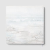 Coastal Sand Dollar Wedding Signature Book ゲストブック (裏面)