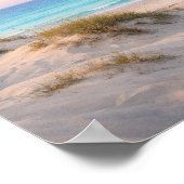 Coastal Sand Dunes Beach Poster - Pastel Sunset ポスター (角)