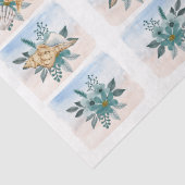 Coastal Sandpipers Flowers Shells Decoupage Paper 薄葉紙 (詳細)