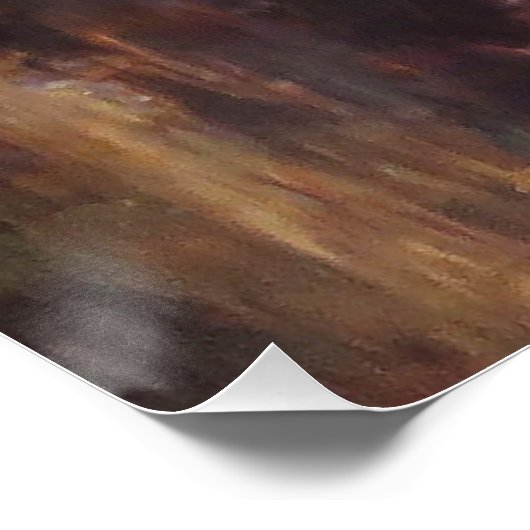 Coastal Scene with Weathered Wood. ポスター (コーナー)