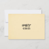 Coastal Seascape QR Code RSVP Card (裏面)