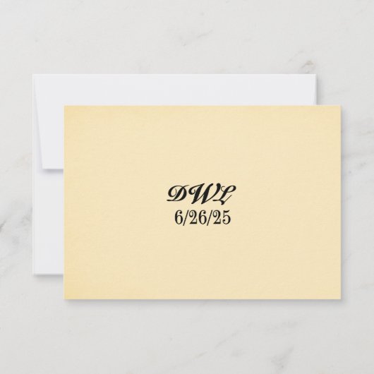 Coastal Seascape QR Code RSVP Card (裏面)