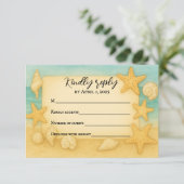 Coastal Seascape RSVP Card (スタンド正面)