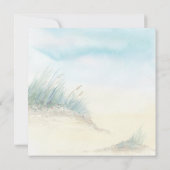 Coastal Seascape Rustic Watercolor 招待状 (裏面)