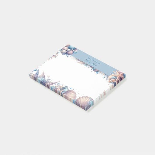 Coastal Seashell Beach  ポストイット (アングル)
