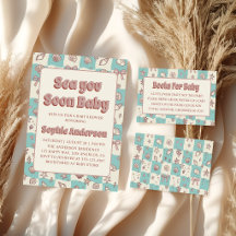 Coastal Seashell Beach Baby Shower Books for Baby