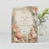 Coastal Seashell Botanical Elegance セーブザデート (スタンド正面)