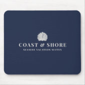 Coastal Seashell Brand Logo マウスパッド (正面)