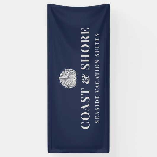 Coastal Seashell Brand Logo 横断幕 (縦)