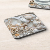 Coastal Seashell Coasters コースター (左側)