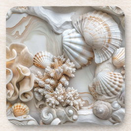 Coastal Seashell Coasters コースター