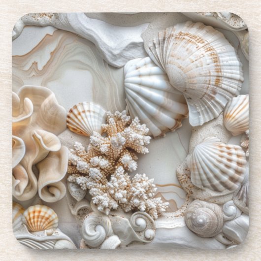 Coastal Seashell Coasters コースター (正面)