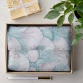 Coastal Seashells & Coral Pattern#3 ID1009 薄葉紙 (ギフト)