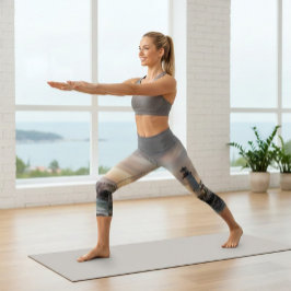 Coastal Serenity Lighthouse Yoga Capris カプリレギンス