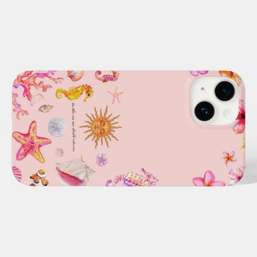 Coastal Serenity Summer Collage Case-Mate iPhoneケース (裏面 (横))