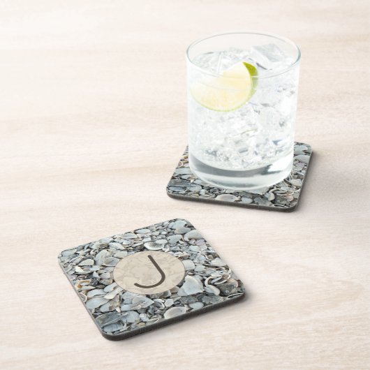 Coastal Shells Initial Accent コースター (右側)