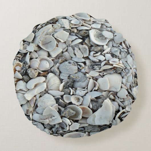 Coastal Shells Round Accent ラウンドクッション (裏面)