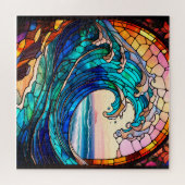 Coastal Stained Glass Jigsaw Puzzle ジグソーパズル (横)