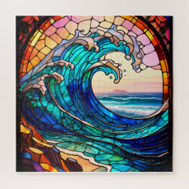 Coastal Stained Glass Jigsaw Puzzle ジグソーパズル