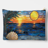 Coastal Stained Glass Zipper Pouch アクセサリーポーチ (裏面)