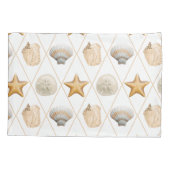 Coastal Starfish and Seashells 枕カバー (裏面)