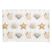 Coastal Starfish and Seashells 枕カバー (正面)