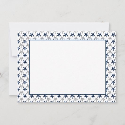 Coastal Starfish Flat Note Card  ノートカード (正面)