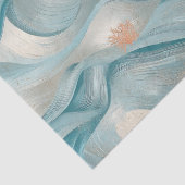 Coastal Starfish on Aqua Sand Waves Pattern (9) 薄葉紙 (詳細)