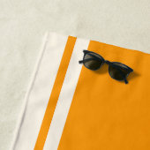Coastal Stripe Beach Towel - Orange & Cream ビーチタオル (インサイチュ)