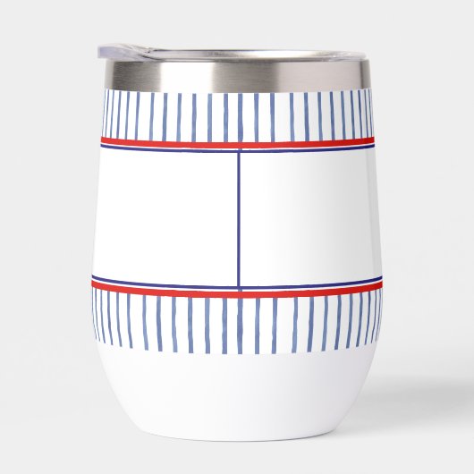 Coastal Stripe Monogram Boat Name Design (右面)