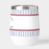  Coastal Stripe Monogram Boat Name Design (背面)