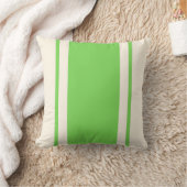 Coastal Stripe Throw Pillow – Lime & Cream クッション (ブランケット)